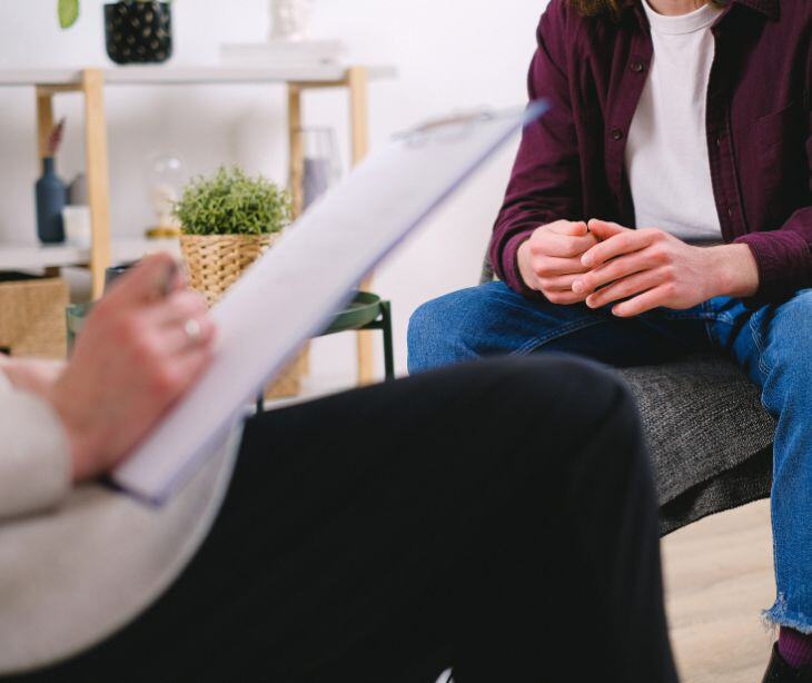 clipboard in therapy session