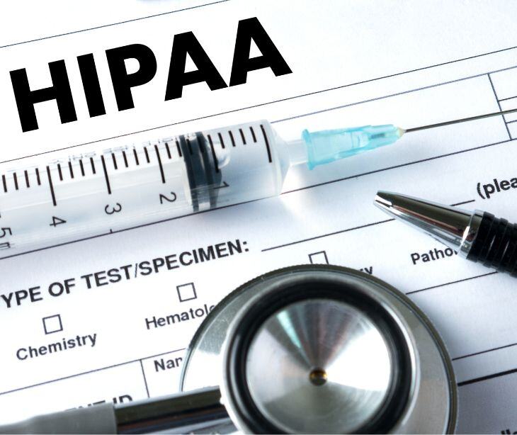 hipaa paperwork with stethoscope