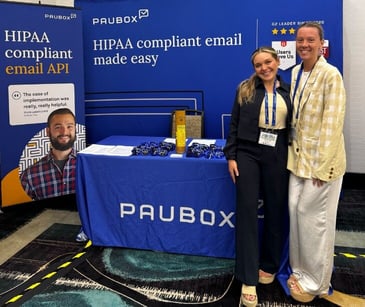 Paubox booth at Hospital at Home Summit