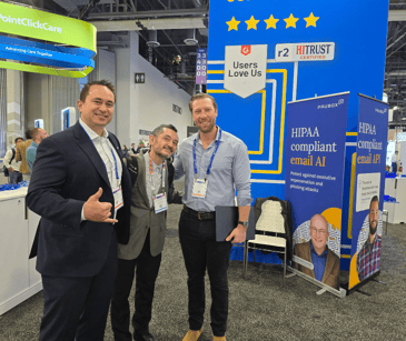 Hoala and Hoff with a Paubox Customer