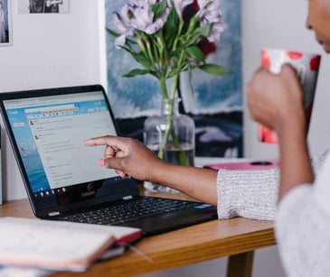 woman on laptop