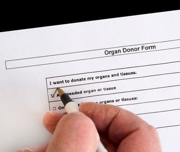 organ donation form