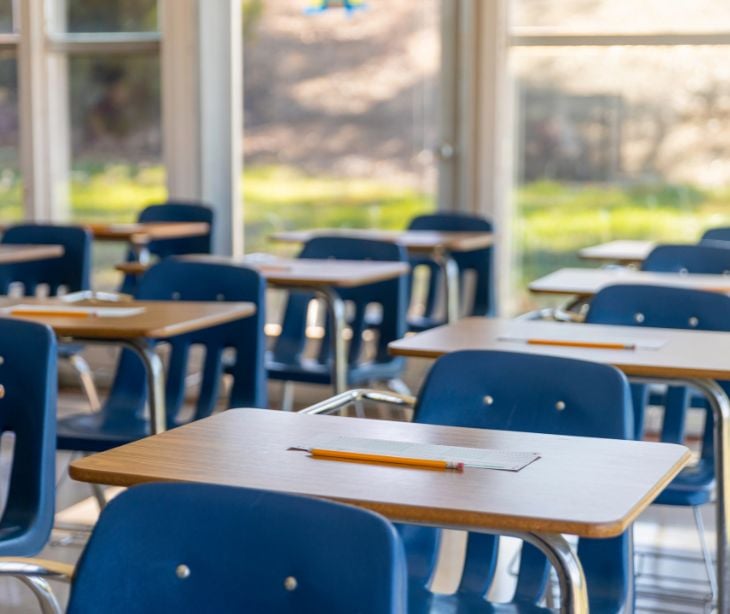 empty school desks