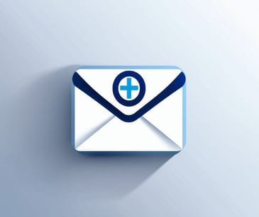 email icon with medical symbol