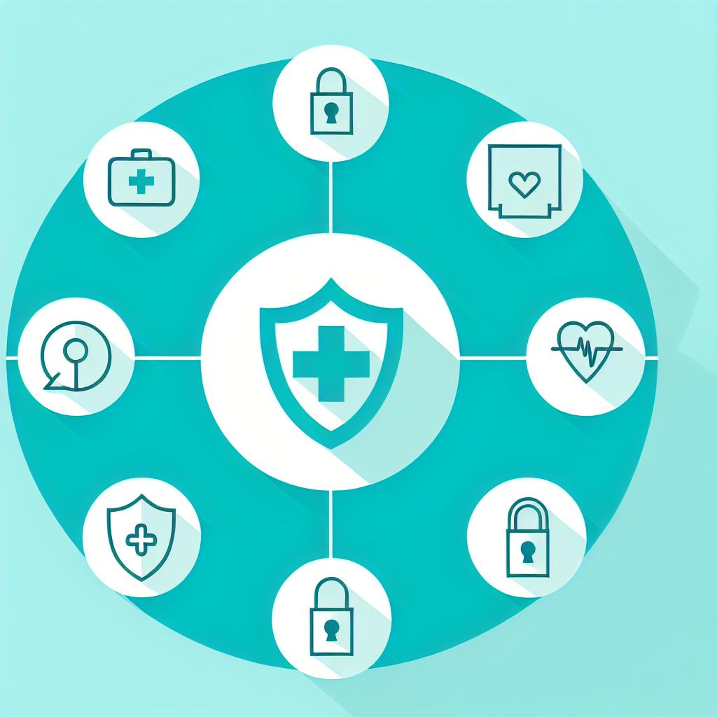 healthcare cybersecurity infographic