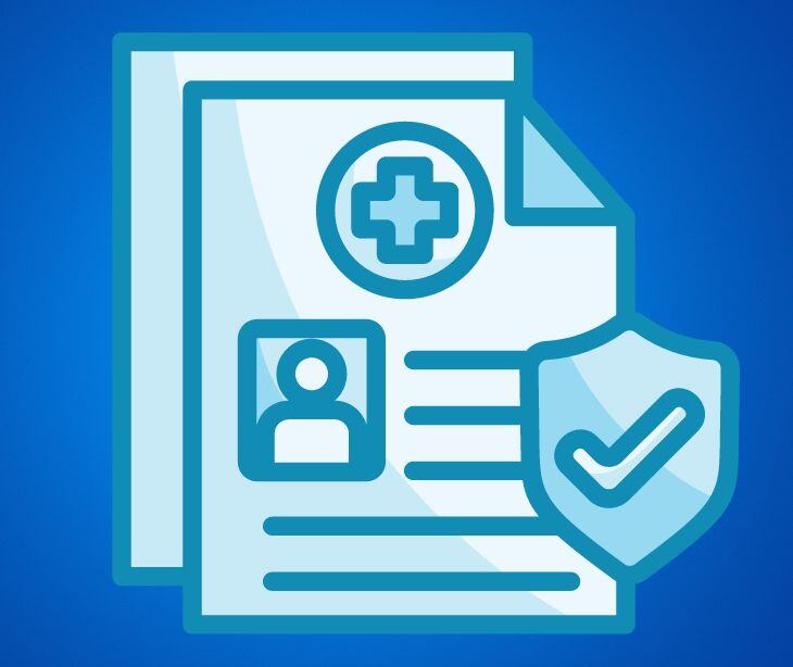 hipaa document with checkmark