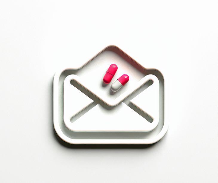 email icon with pills