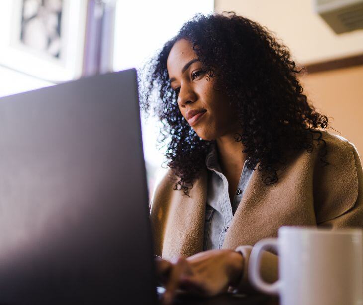 woman on laptop