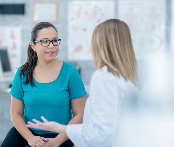 provider speaking with patient