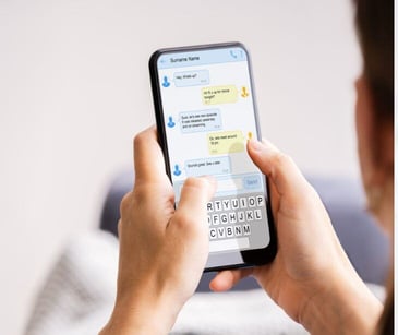 texting on phone for post Using HIPAA compliant text messaging to combat medical misinformation