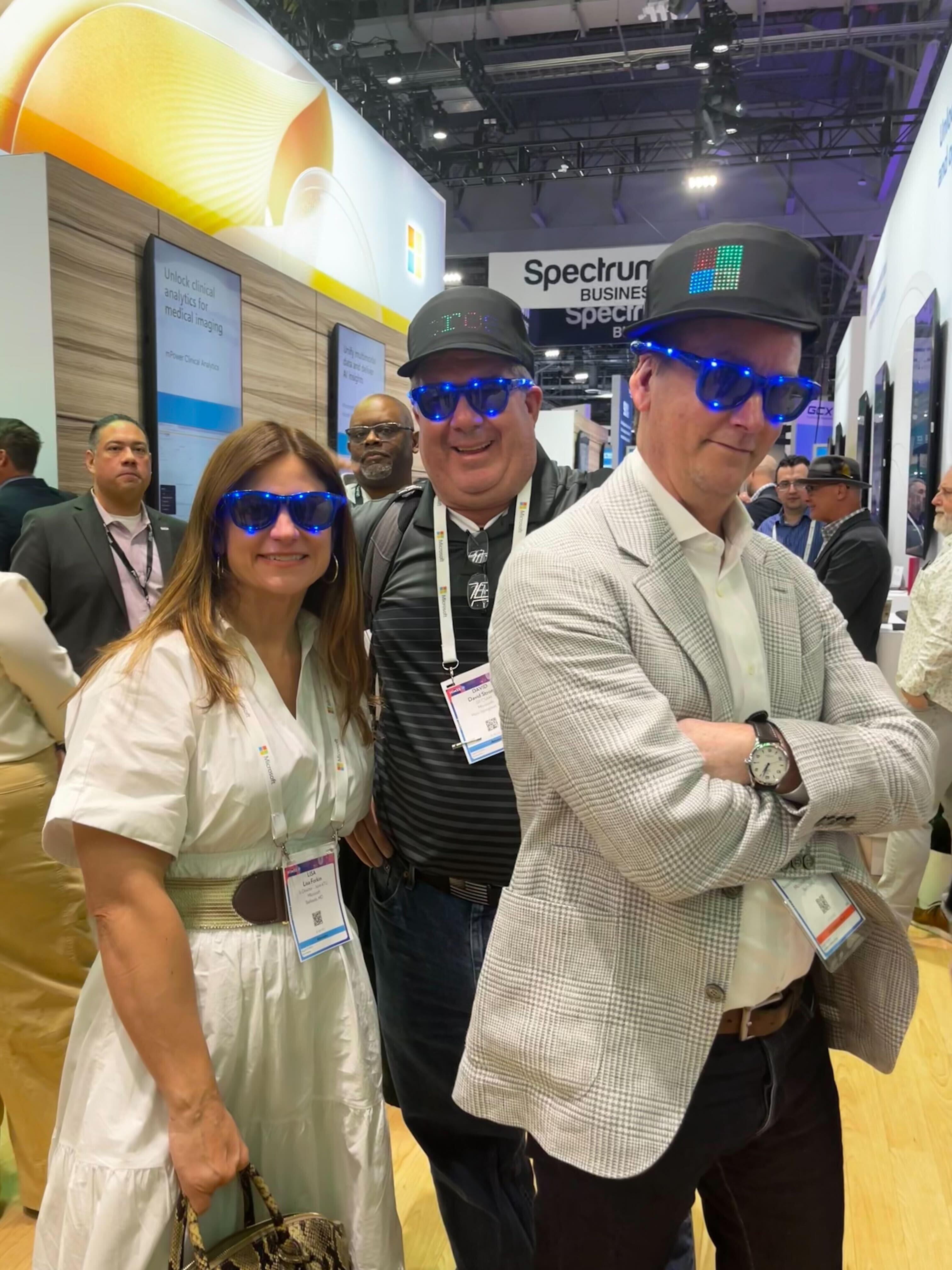 The Microsoft team with Paubox sunglasses