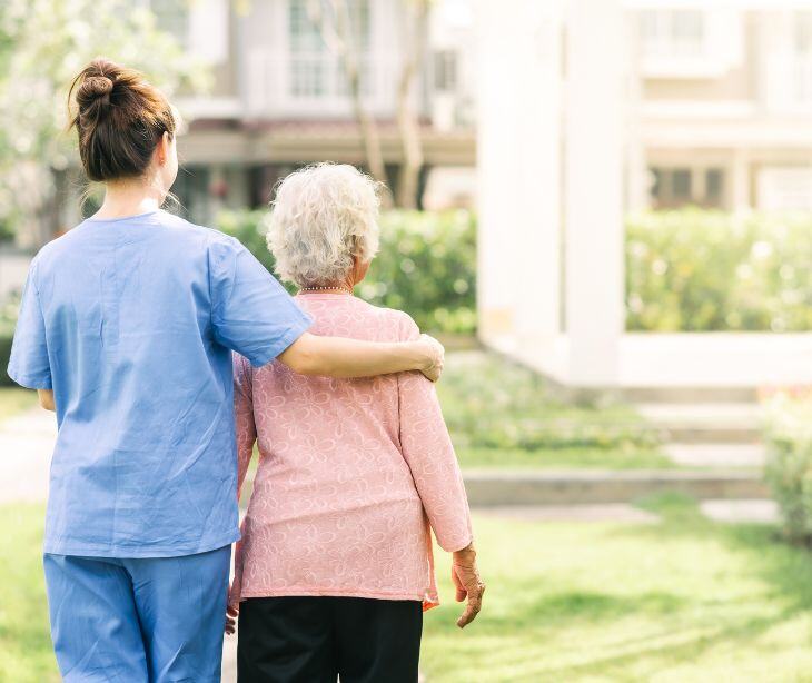 nurse and elderly patient