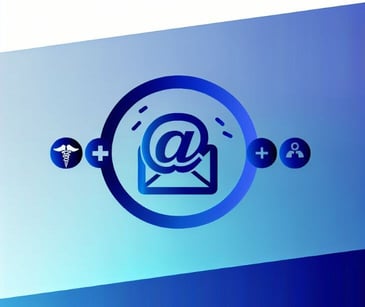 email icon and healthcare icons