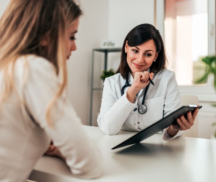 provider speaking with patient