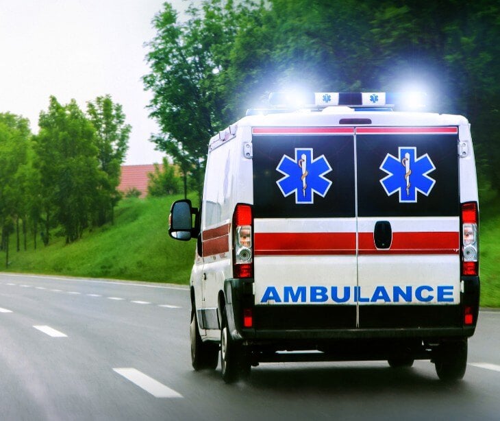 Image of ambulance for blog about Learning from Frederick Health Hospital’s ransomware attack