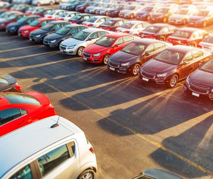 car dealership lot