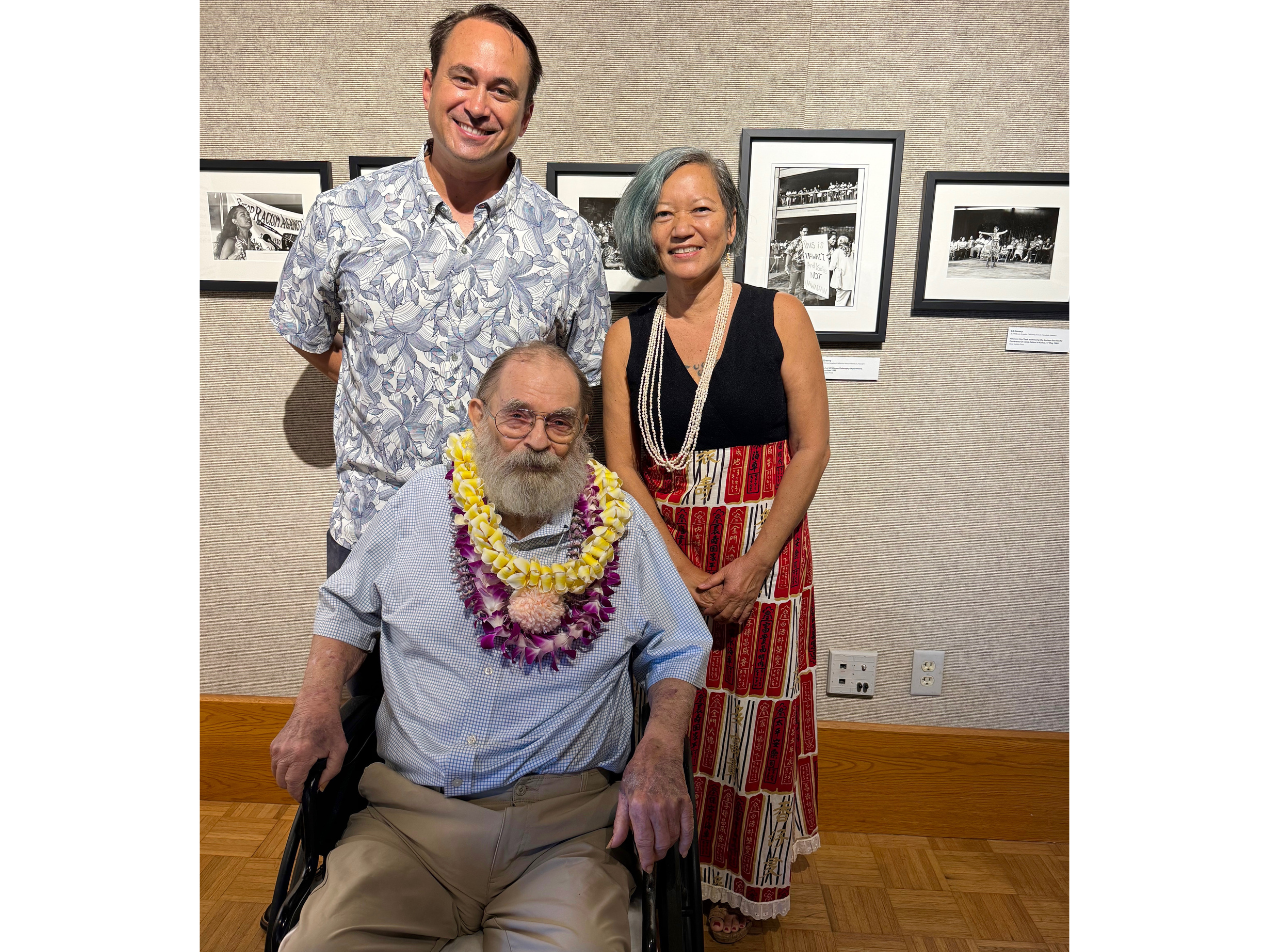 Ed Greevy, Noelle Kahanu, Hoala Greevy | Opening night: OG photogs at Windward Community College