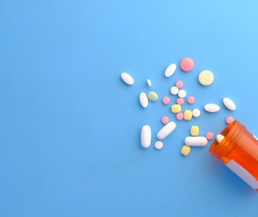 Image of pills for blog about Email communication for prescription renewal 