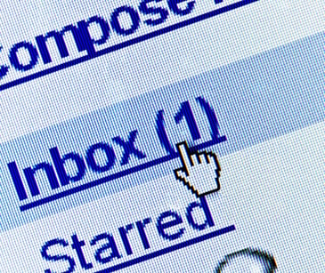 Image of email inbox for blog about How to mitigate the risk of shared email inboxes