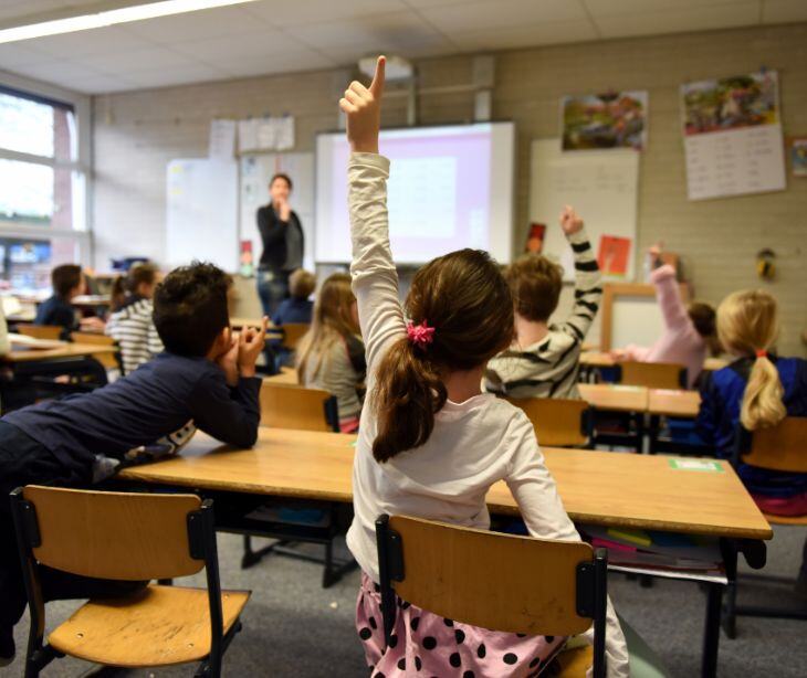 children in classroom