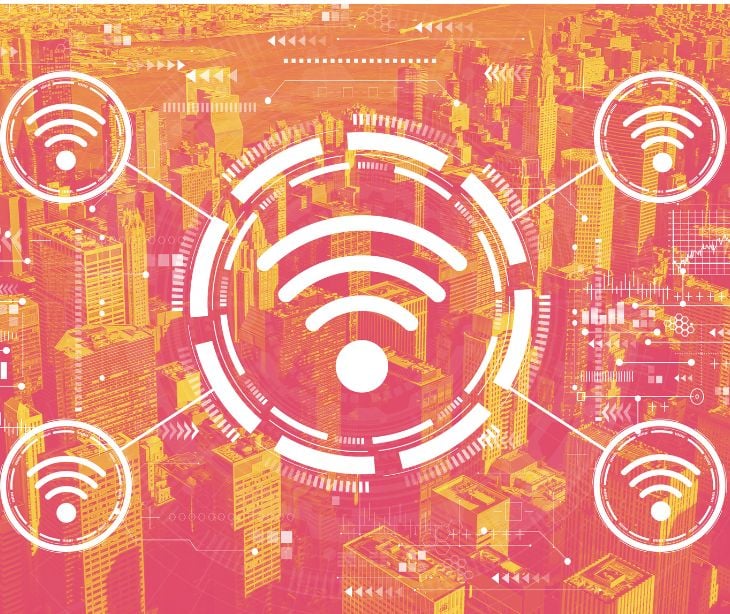 wifi symbols in red