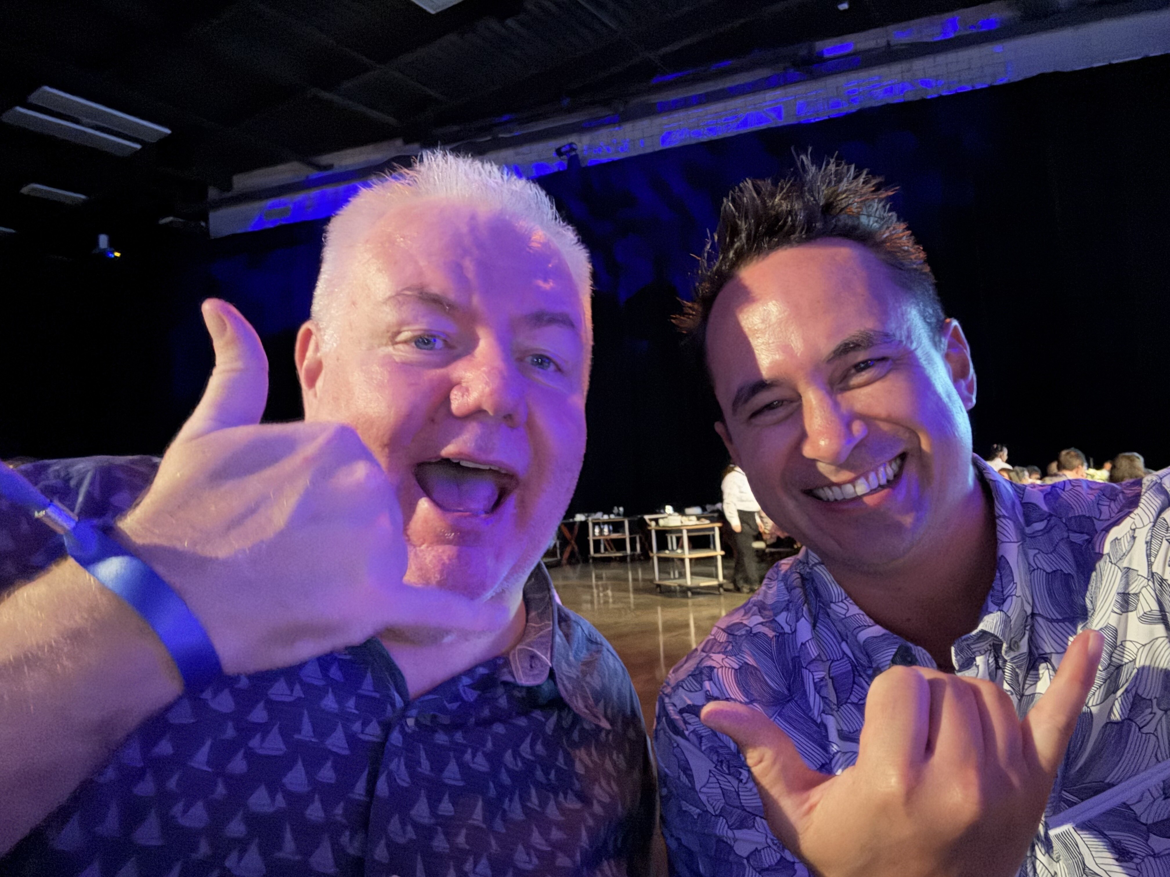 Shaka selfie with my longtime friend and early Paubox investor, Joe Stewart (Kobayashi, Sugita and Goda)