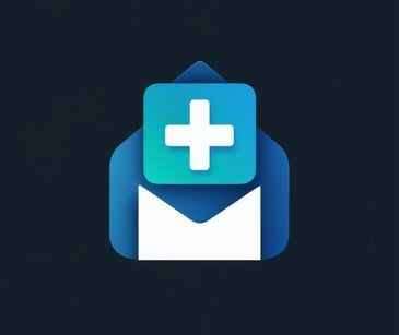 email and healthcare icons