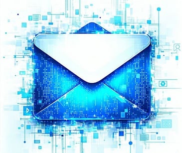 blue email icon