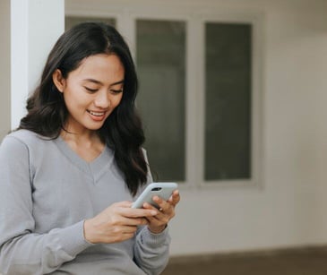 woman on phone