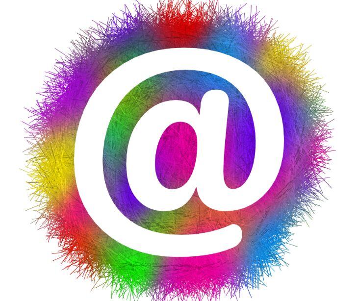 colorful email symbol 