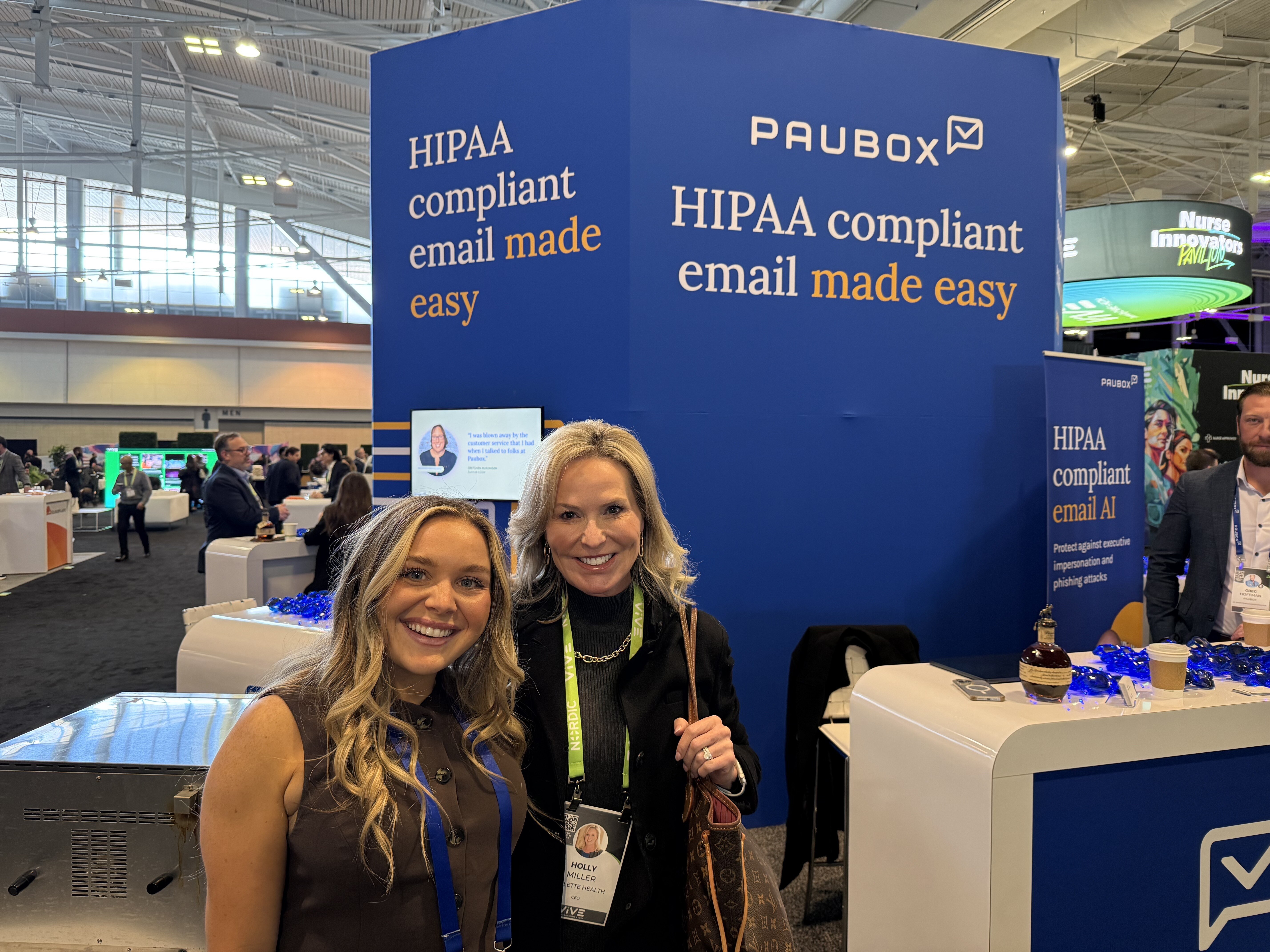 Kenzie Mills with her aunty, Holly Miller (CEO, Collette Health)  | "ViVE is the new HIMSS" - ViVE Nashville 2025