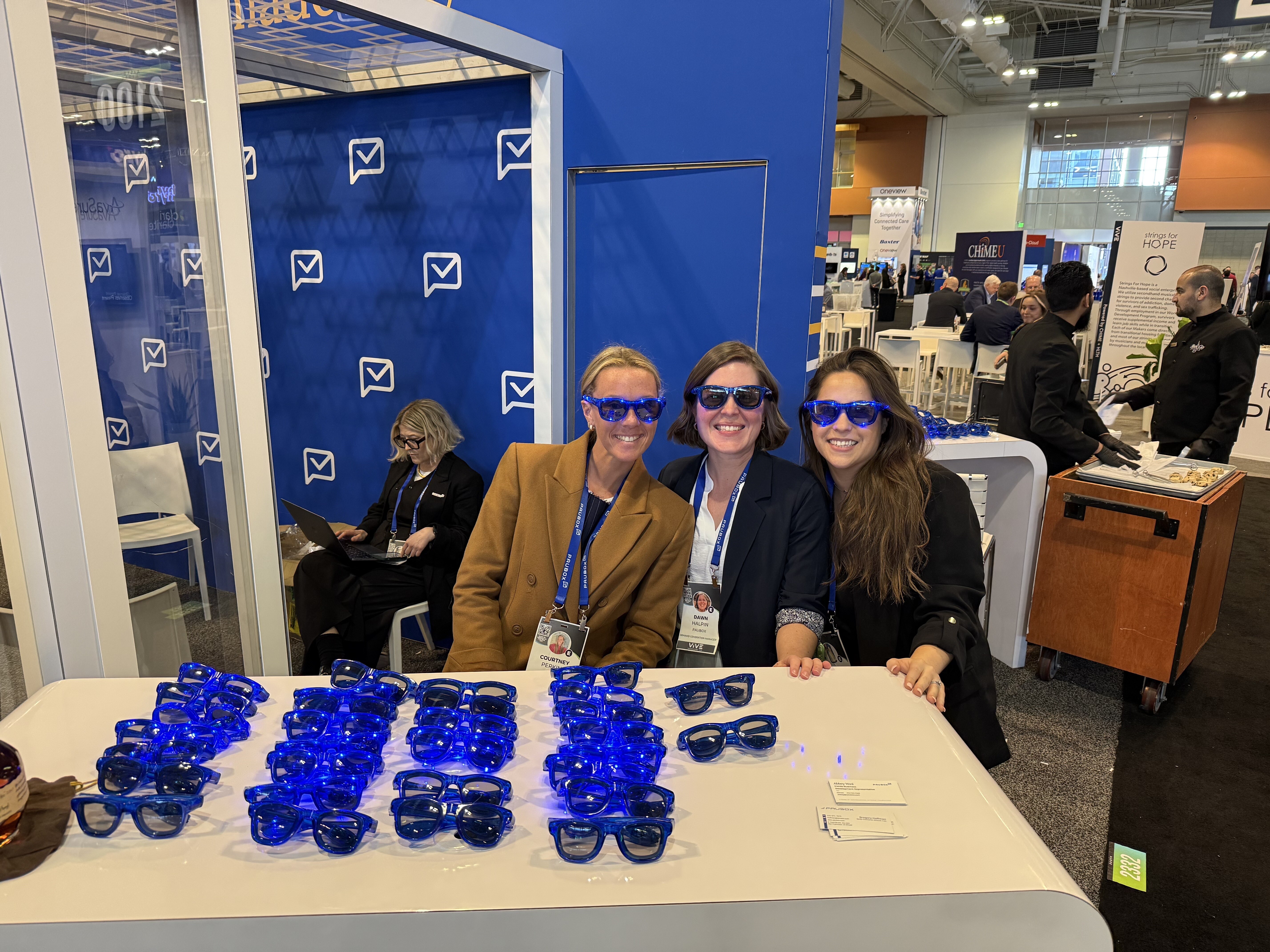 Free blinking shades at the Paubox booth (#2332) | "ViVE is the new HIMSS" - ViVE Nashville 2025