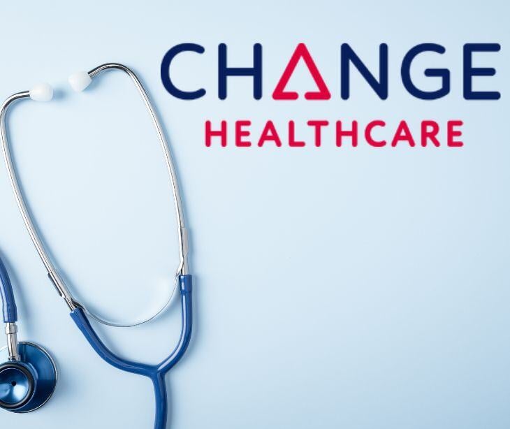 change healthcare logo with stethoscope