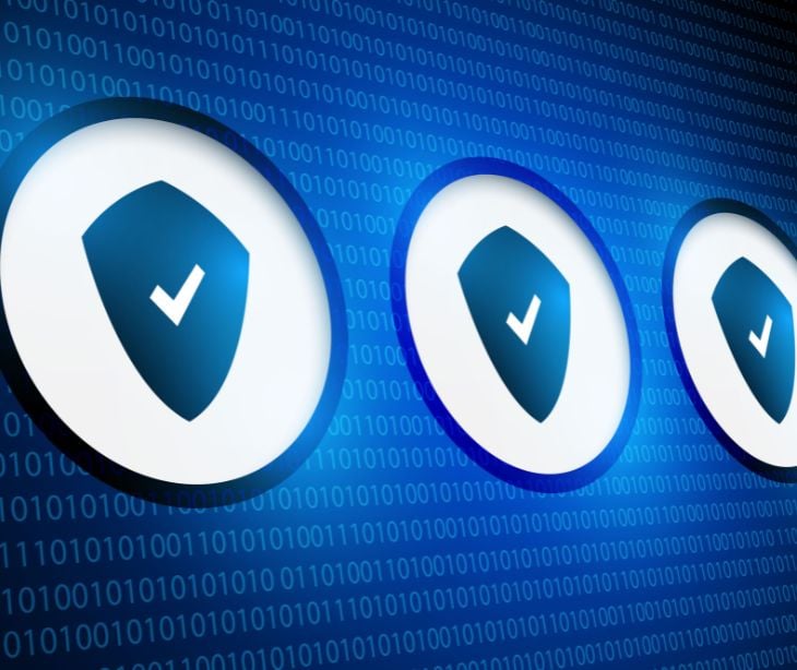 blue shield checkmark icons