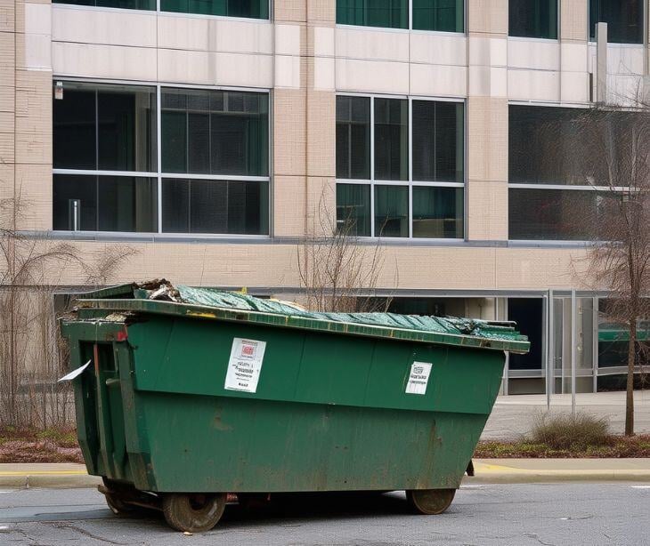 Can physical copies of PHI be disposed of in public dumpsters?