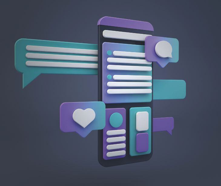 HIPAA compliant text messaging for supporting caregivers