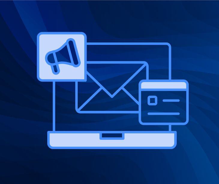 email icon blue background