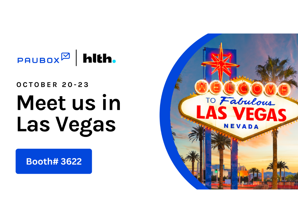 Visit the Paubox booth (3622) at HLTH 2024 Las Vegas